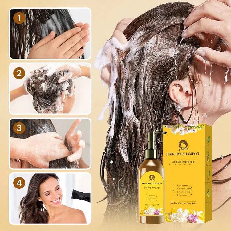 Long Lasting Natural Hair Dye Shampoo - Pack Of 2